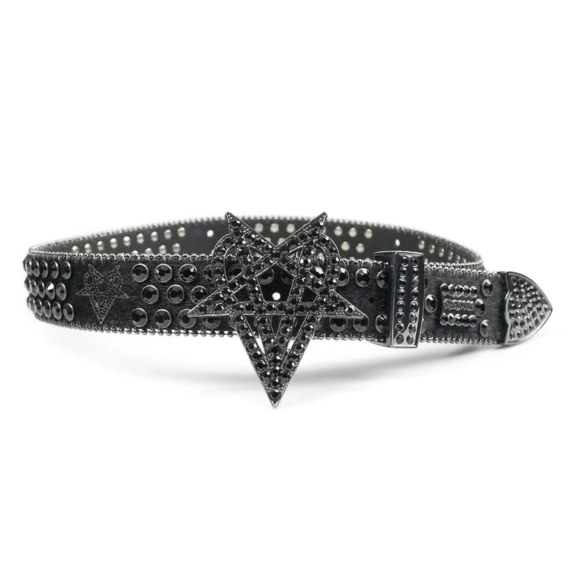 OVD STUDDED BELT - BLACK