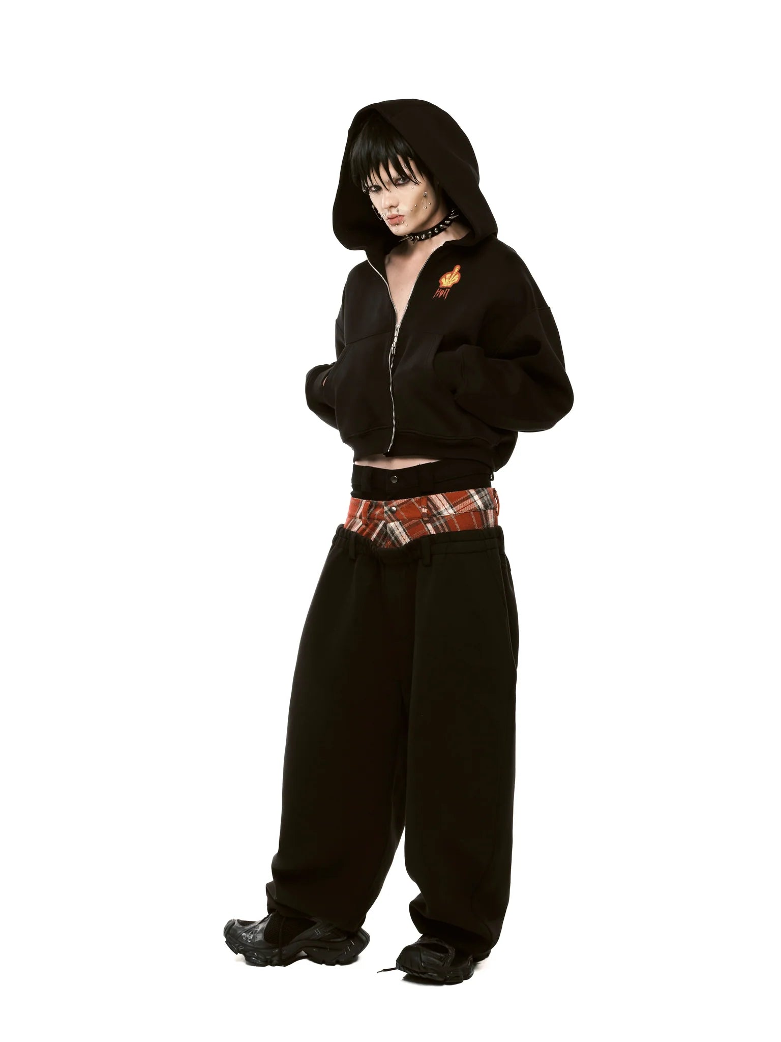 SSSS - UNISEX - Hell zipper - Hoodie (black)