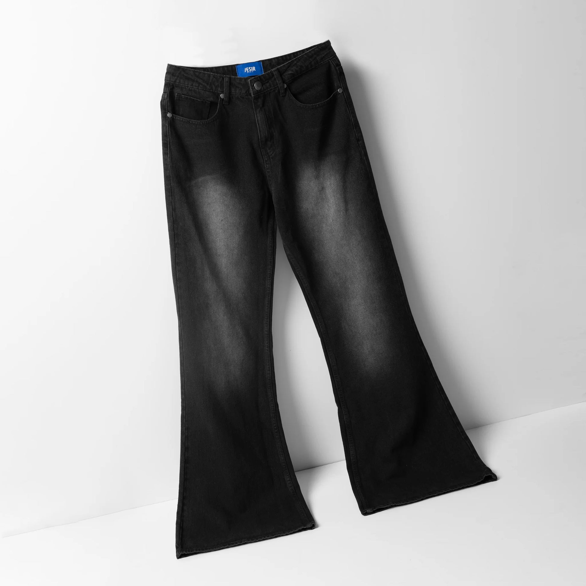 UNISEX - Noah - Flared Jeans (Black)