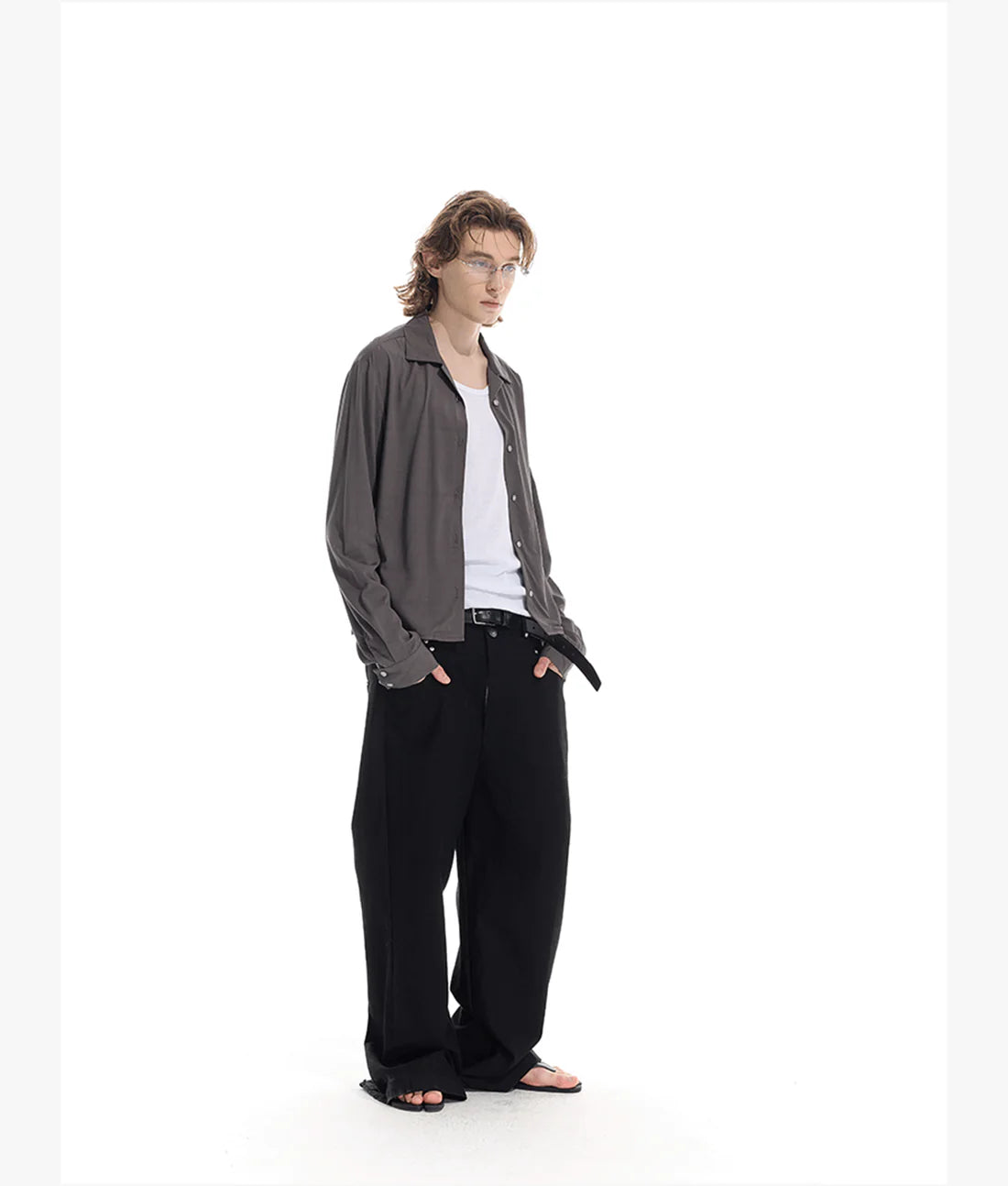 Slim fit basic casual shirt