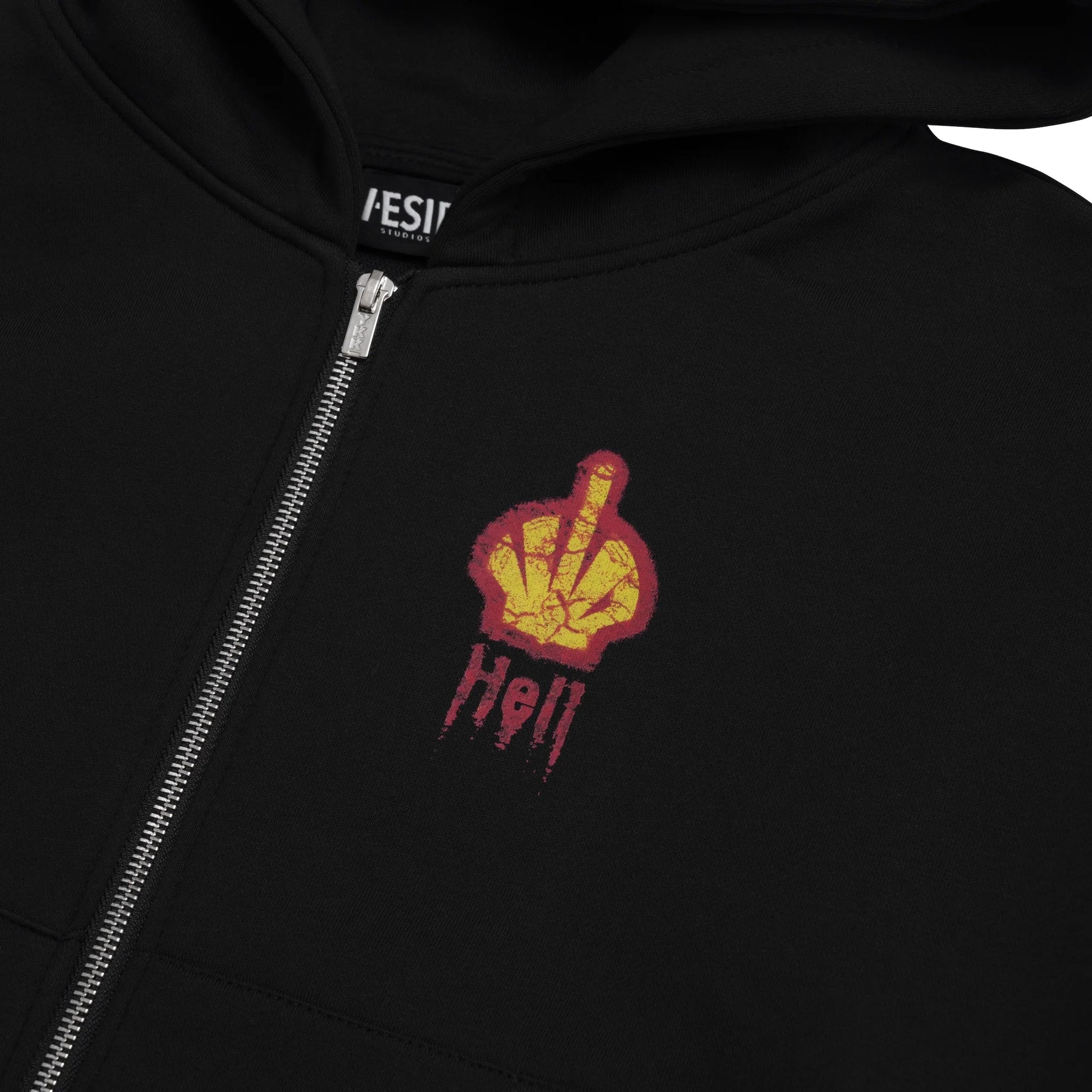 SSSS - UNISEX - Hell zipper - Hoodie (black)