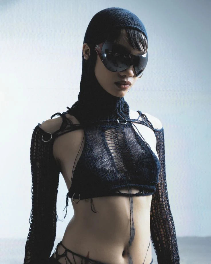 SIGMA BALACLAVA KNIT TOP