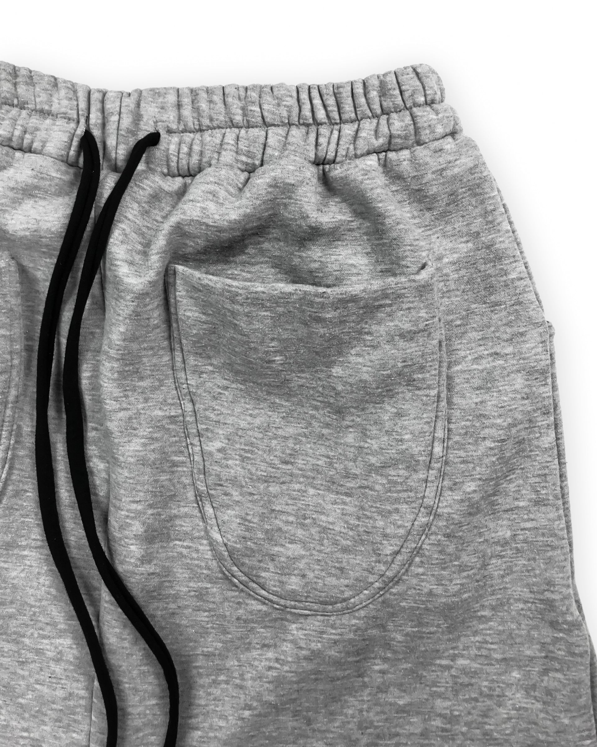 Wide Grey Sweatpants (Grey Melange)